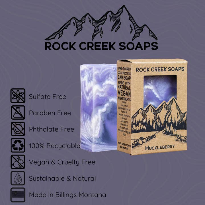 Rock Creek Soaps - Wholesale Bar Soap - Huckleberry Bar Soap5