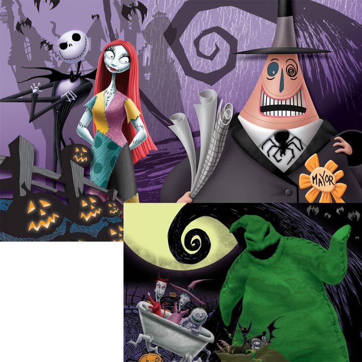 Nightmare Before Christmas 3D/2D Double-Sided 200pc 12x18" for wholesale by Primemotion, Inc