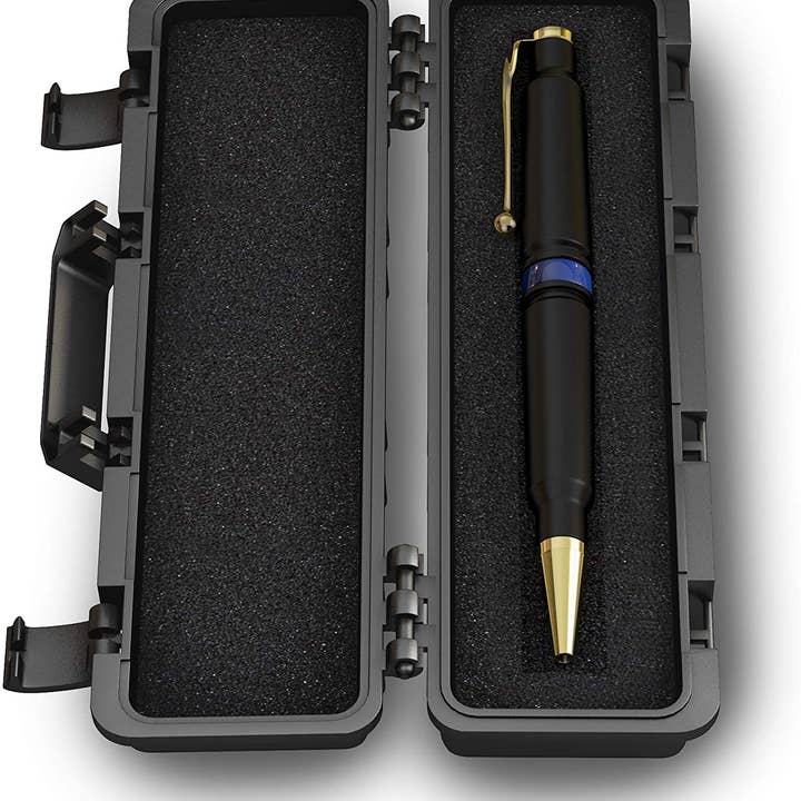 Old Southern Brass - Wholesale Pen - 308 Real Bullet Casing Refillable Twist Pen- Thin Blue Line