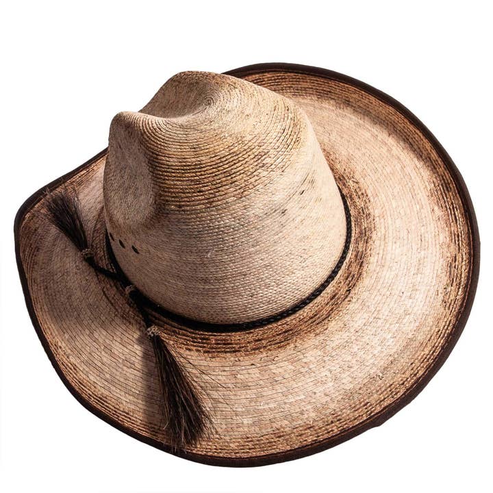 Natural Mexican Palm Western Hat - Style Diego for wholesale on Faire