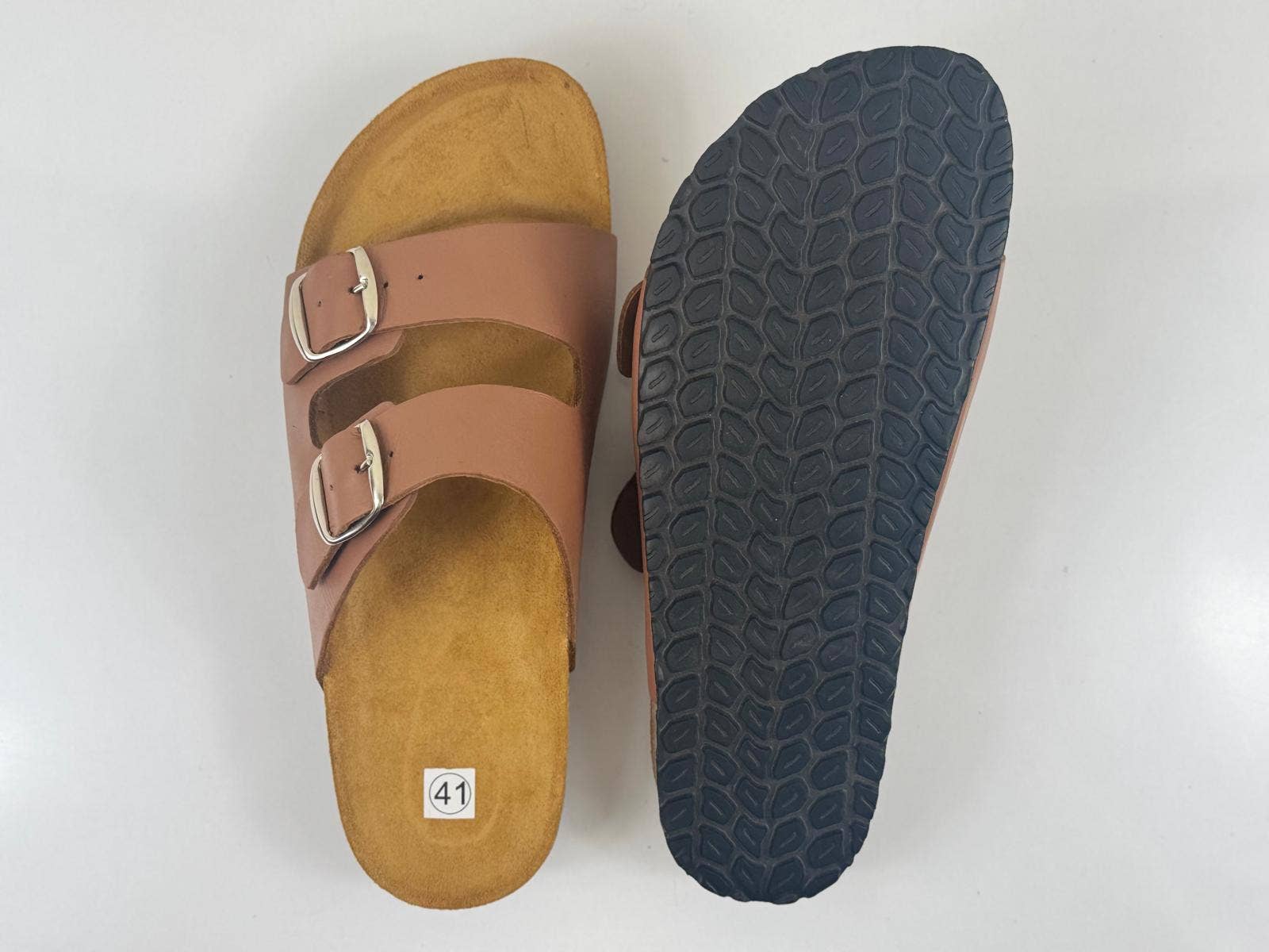 HandmadeBestSeller - Wholesale Sandals - Women's - Leather Buckle Sandals – Handmade Comfort Slides1