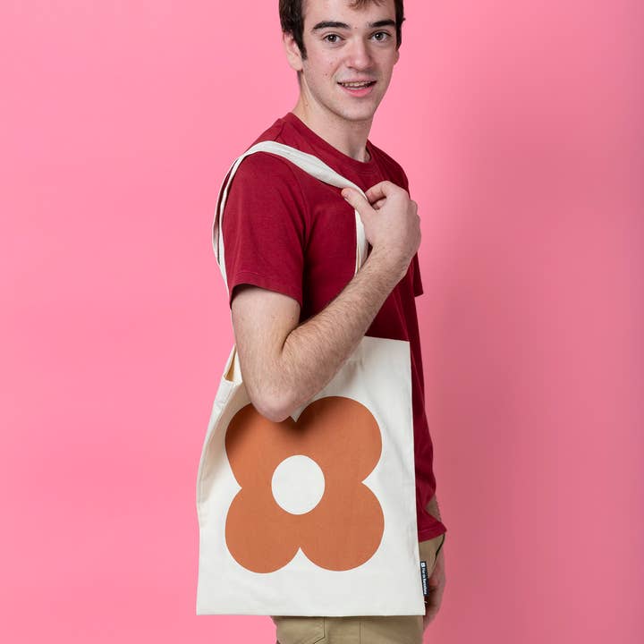 Flor de Barcelona - Venta al por mayor Bolsa grande - Hombre - Bolso/flor singular/marrón