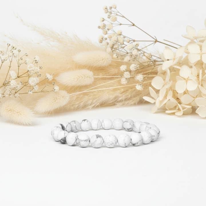 Bracciale Pietra Howlite per la vendita all'ingrosso da parte di Produtos Namasté