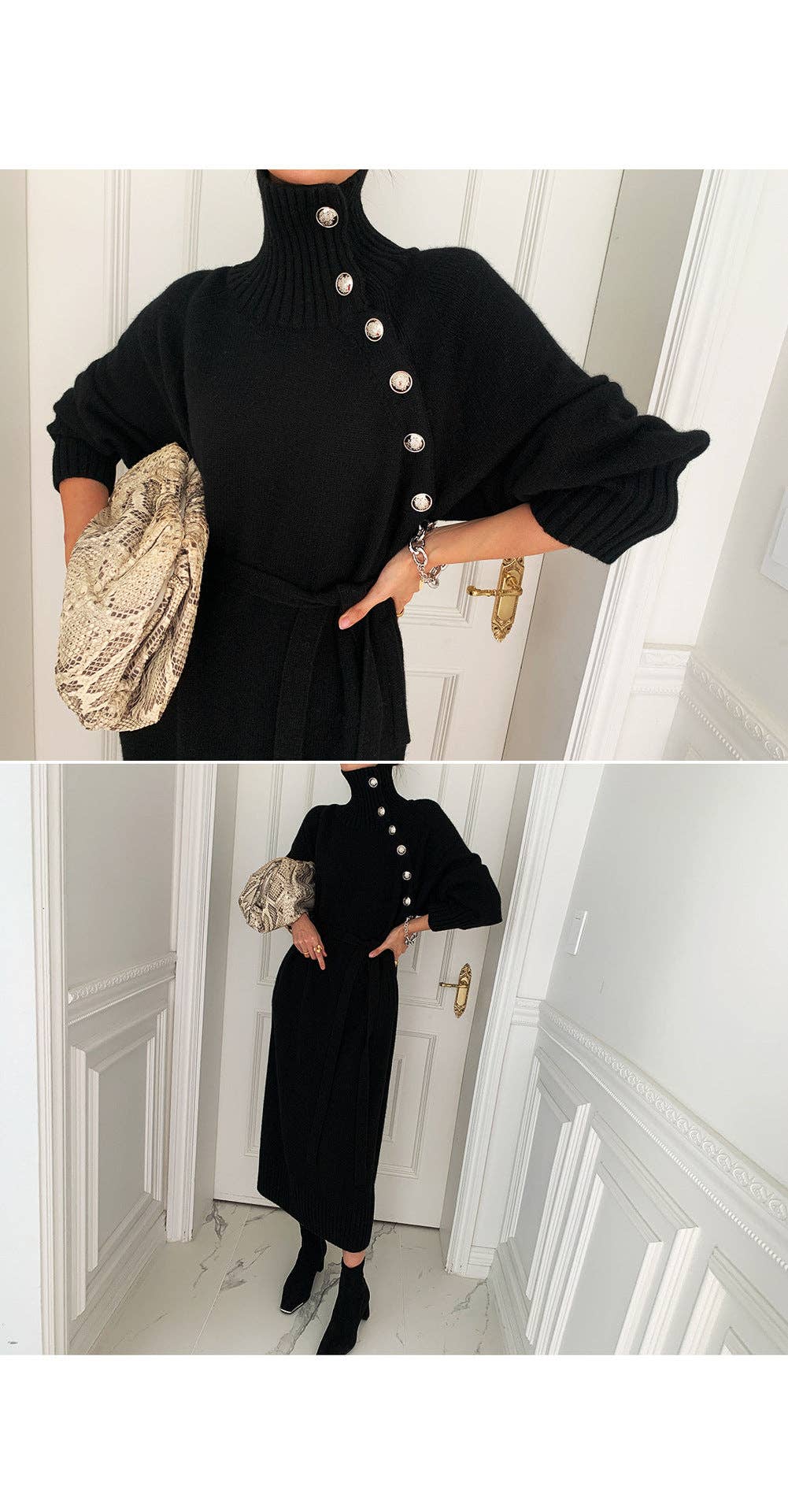 Marayn - Wholesale Dress - Women's - KoreanJapanese Knit Dress Chic Slimming and Versatile26