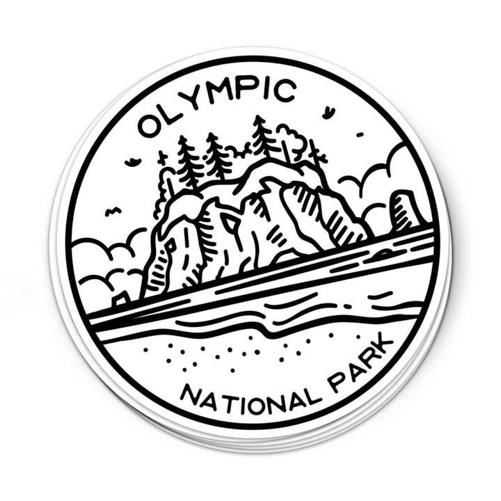 Olympic National Park Sticker | National Park Decal for wholesale by Albion Mercantile Co.