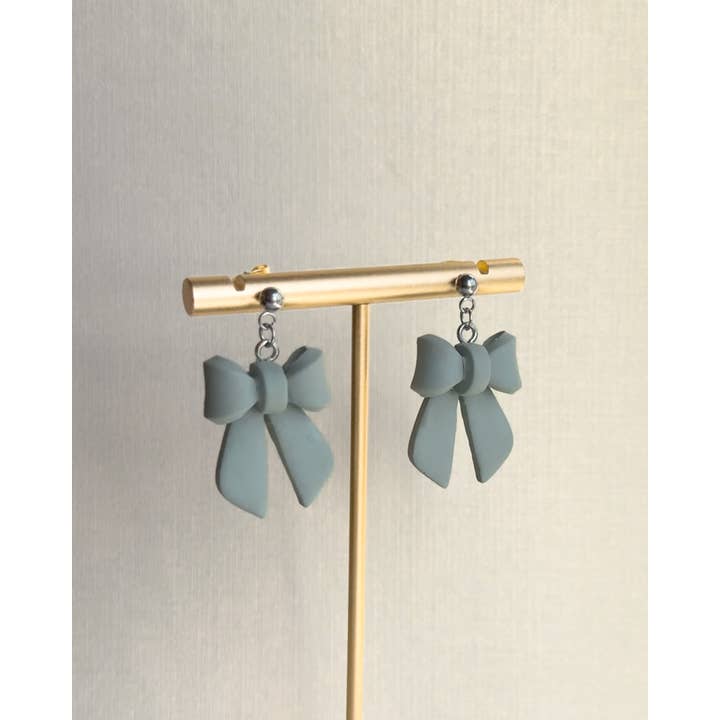 Clay & Fern Co. - Wholesale Dangle Earrings - Maeve Earrings | Polymer Clay Bow Earrings 3