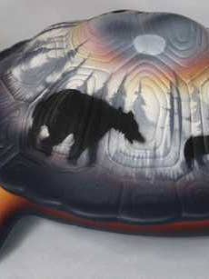 BVLT Bear Valley Large Turtle for wholesale by Cedar Mesa Pottery