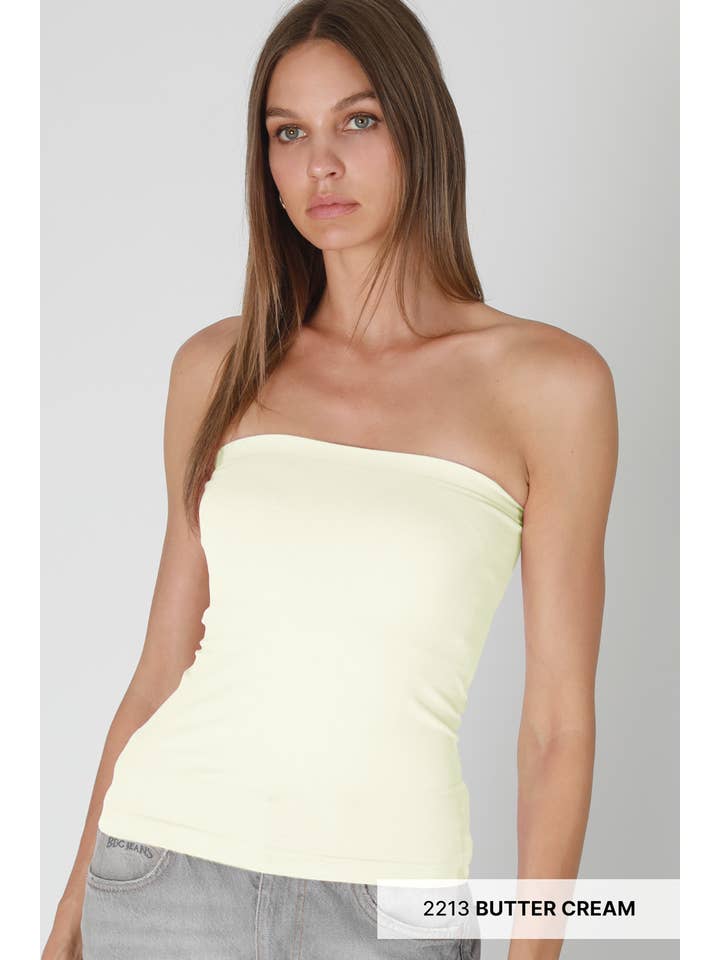 NIKIBIKI - Vendita all'ingrosso Bralette - Donna - NS8418 - Top a Tubo a Due Strati5