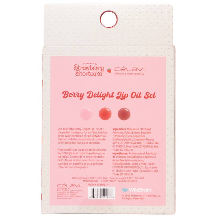 CELAVI X STRAWBERRY SHORTCAKE BERRY DELIGHT LIP, ss 60137 h for wholesale on Faire1