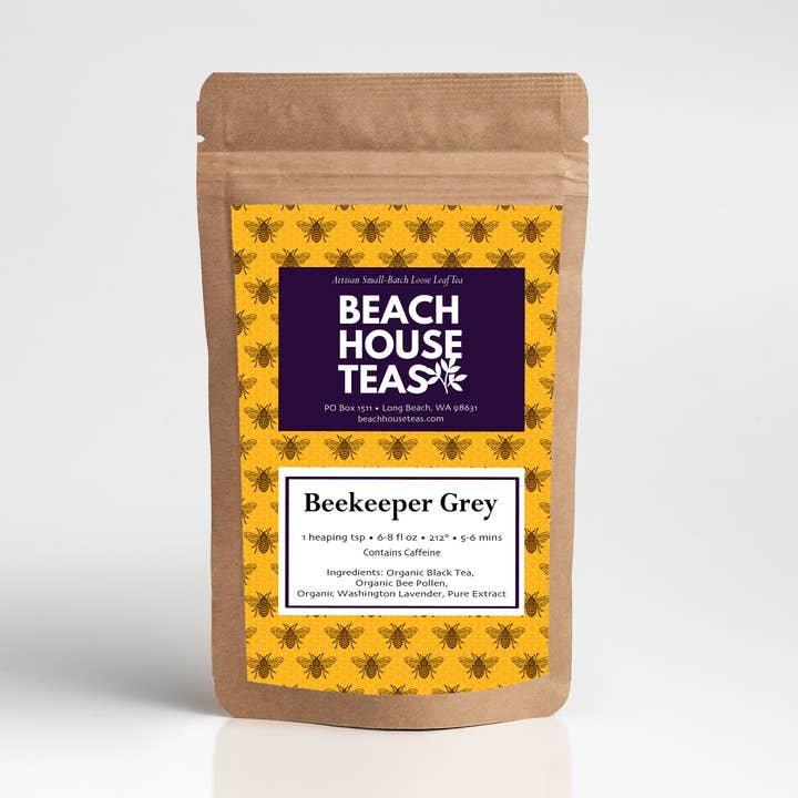 Beekeeper Grey Artisan Loose Leaf Tea for wholesale by Beach House Teas