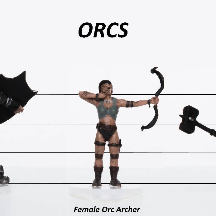 Role 4 Initiative - Wholesale Figurine Toy - Kids - Prepainted Miniatures - Sets and SIngles - Humans, Orcs, Zombies, and Skeletons29