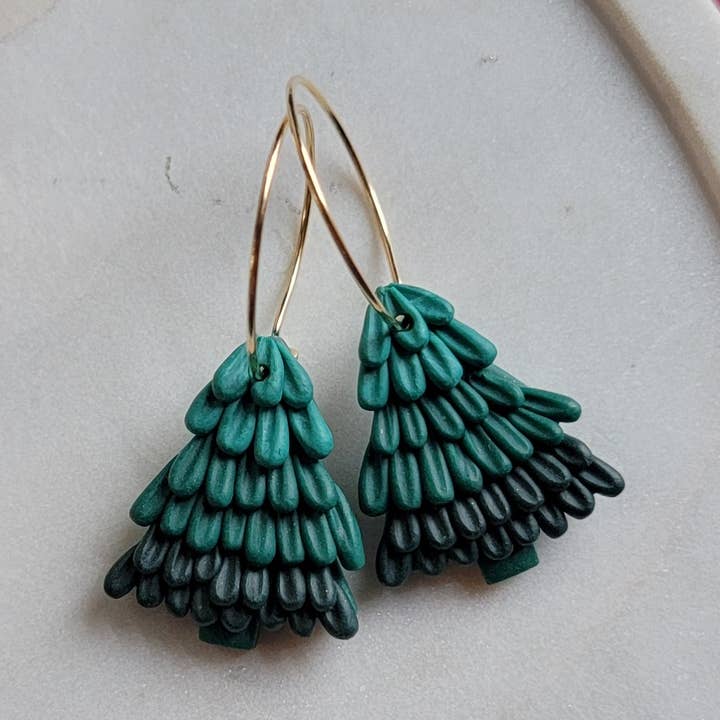 Brincos Holiday Tree por atacado de Cayenne and Cake