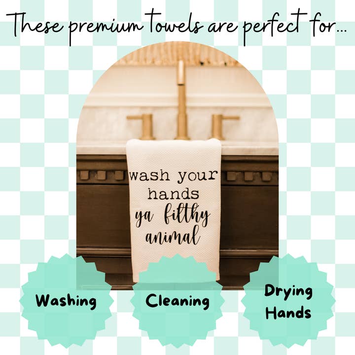 Moonlight Makers - Wholesale Hand Towel - How I Roll (Toilet Paper) - Hand Towels (Waffle)6