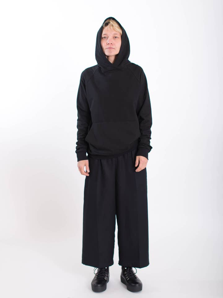 Fälg Organic Bomull Hoodie - svart för wholesale av KOLO Berlin