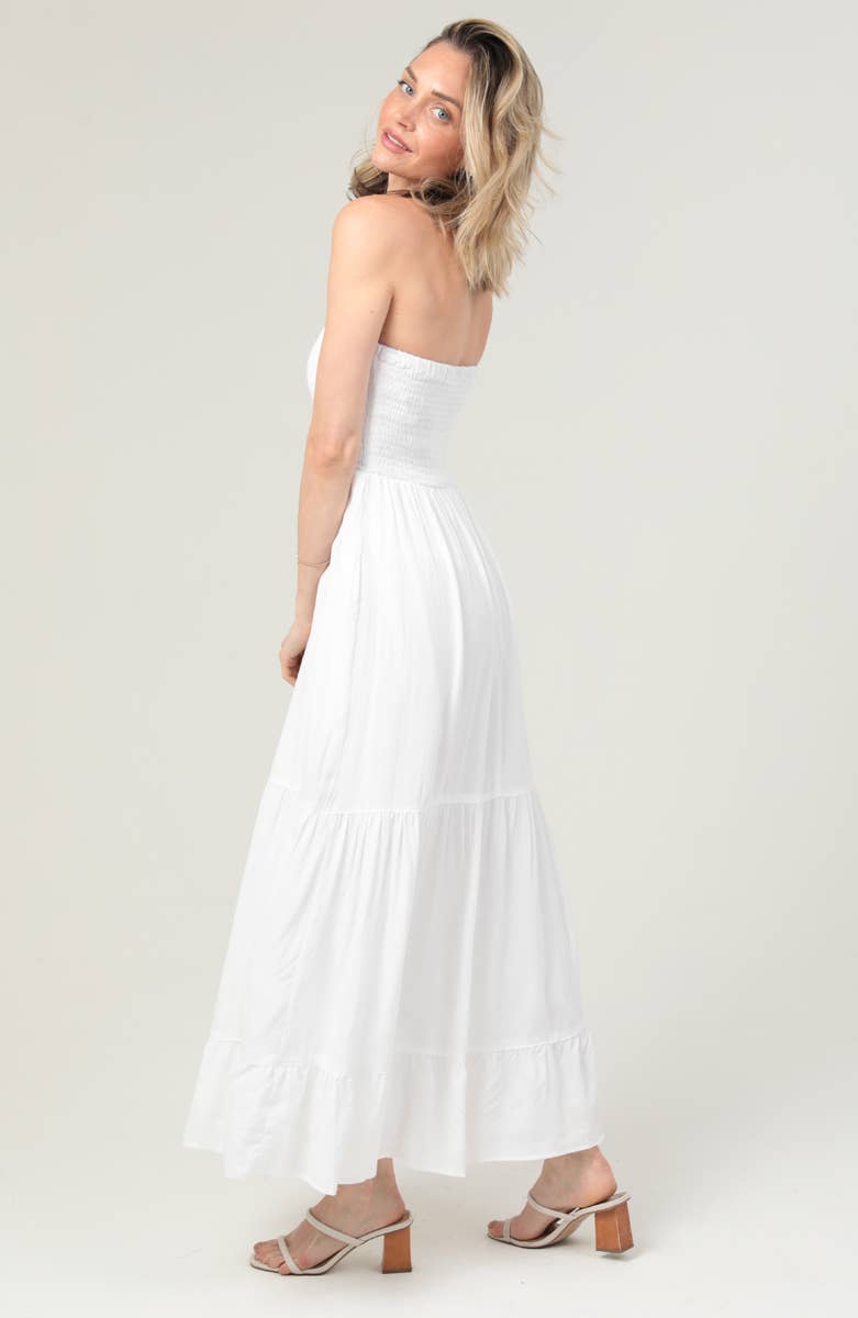 ANGIE - Vente Robe – femme - C4F13-ASIS ROBE LONGUE BUSTIER À BODICE FRONCÉ EN FORME DE CŒUR8