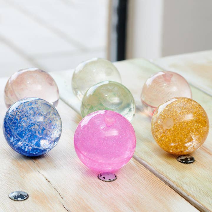 Commotion – wholesale Sensory ball – Baby – Sensory Rainbow Glitter Balls - Pk72