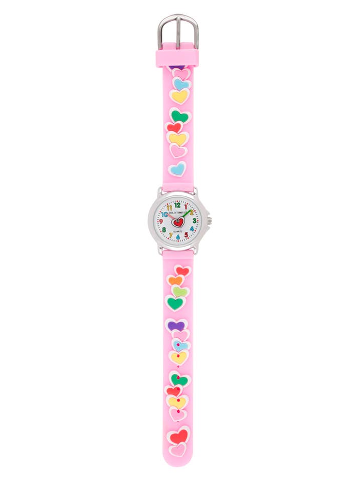 P4- Relojes de cuarzo para niños con corazones para venta al por mayor de Solo Time USA