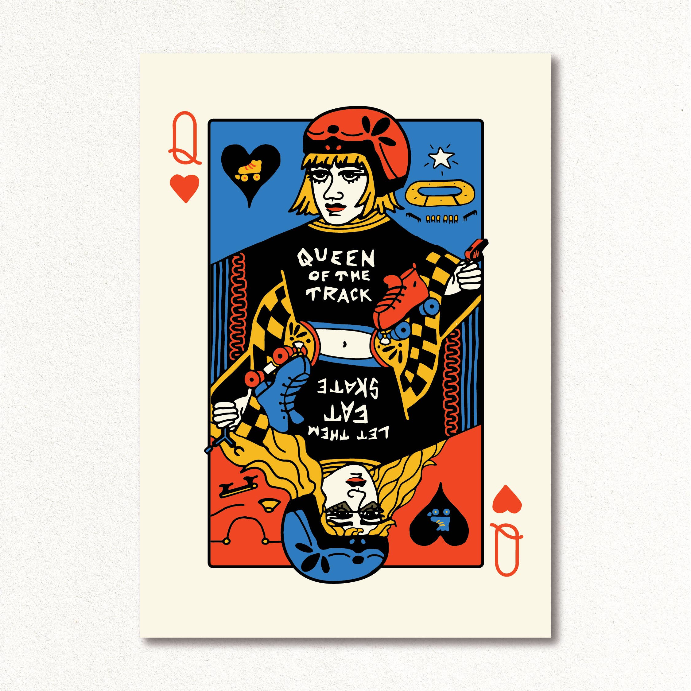 Create & Skate Factory - Wholesale Art Print - Queen of Skates Art Print0