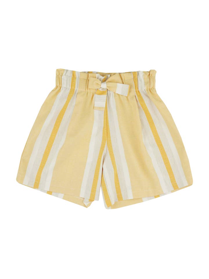 Yellow shorts 9478 for wholesale by Lara Kids