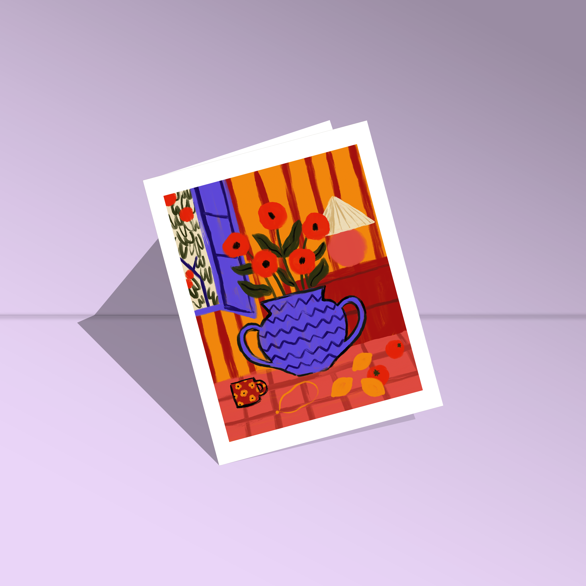 Allison Poplett - Vendita all'ingrosso Biglietti di auguri generici - Biglietto d'auguri con papaveri2