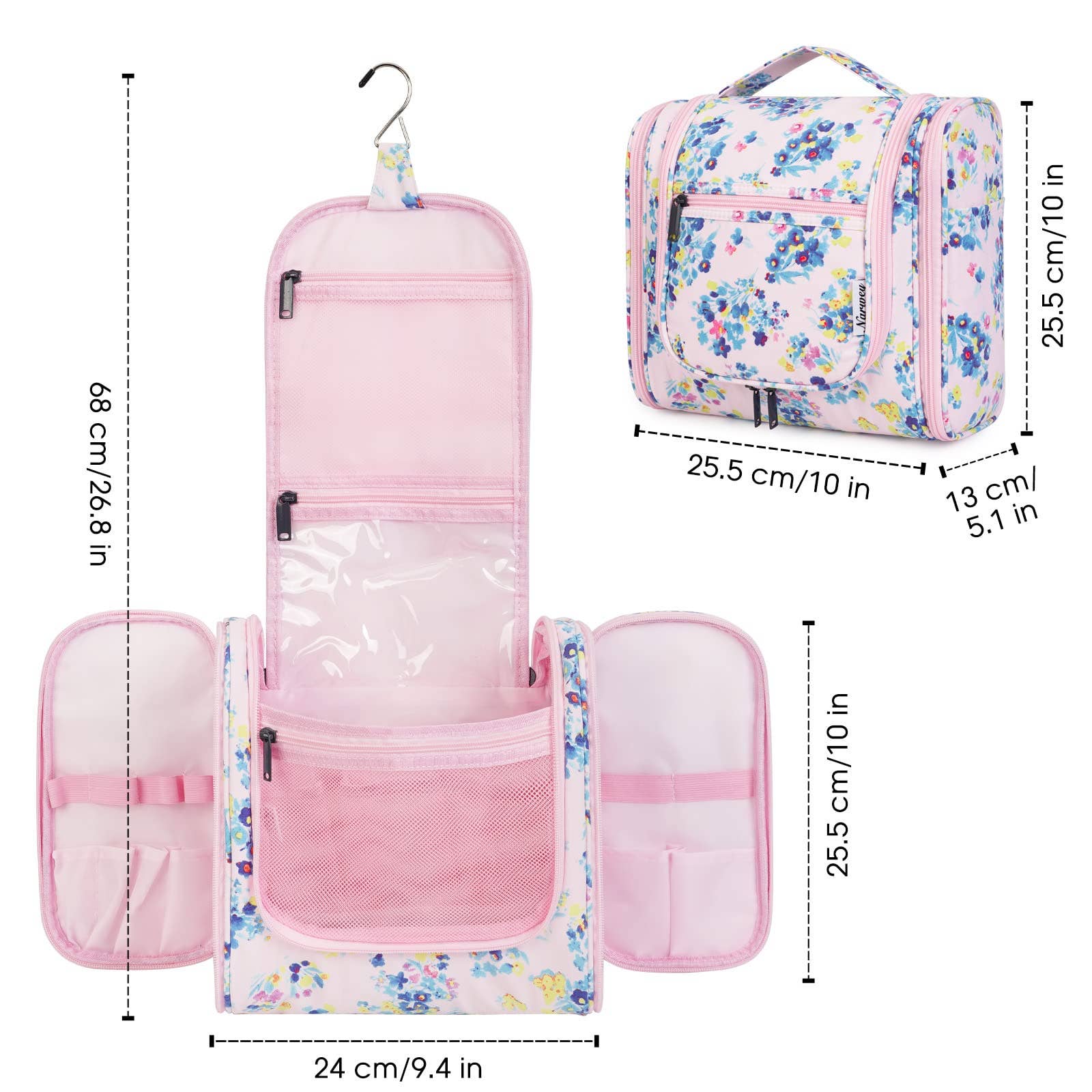 wandf - Wholesale Toiletry bag – women's - NW5126 Travel Toiletry Cosmetic Bag With Handle Women Gift92