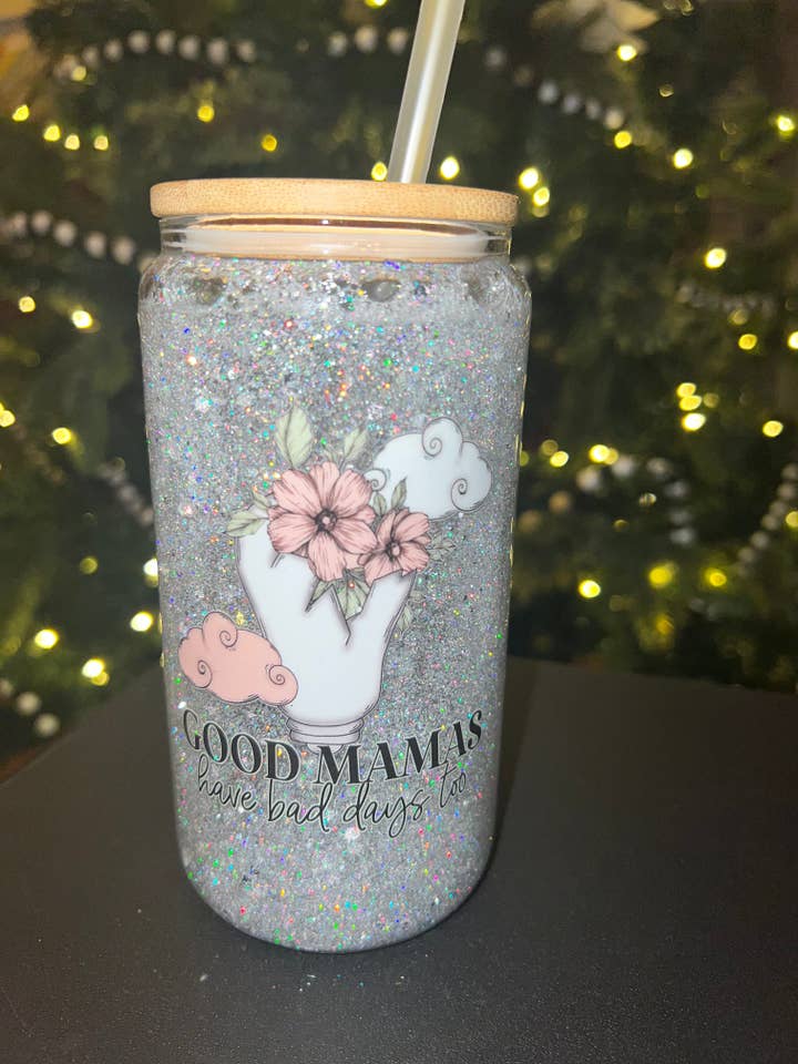 Good Mamas Have Bad Days Snow Globe for wholesale by WebbLynn Design LLC.
