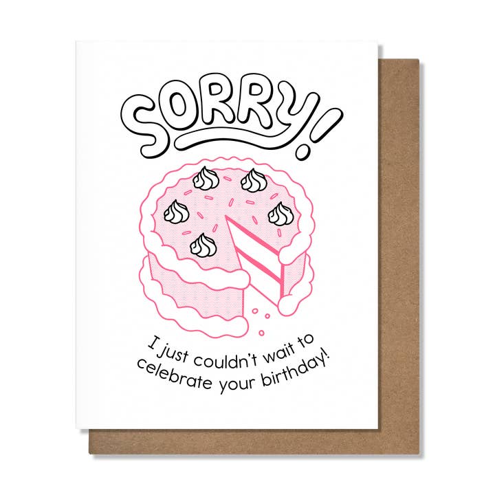 Couldn't Wait - Birthday Card for wholesale by Pretty Alright Goods