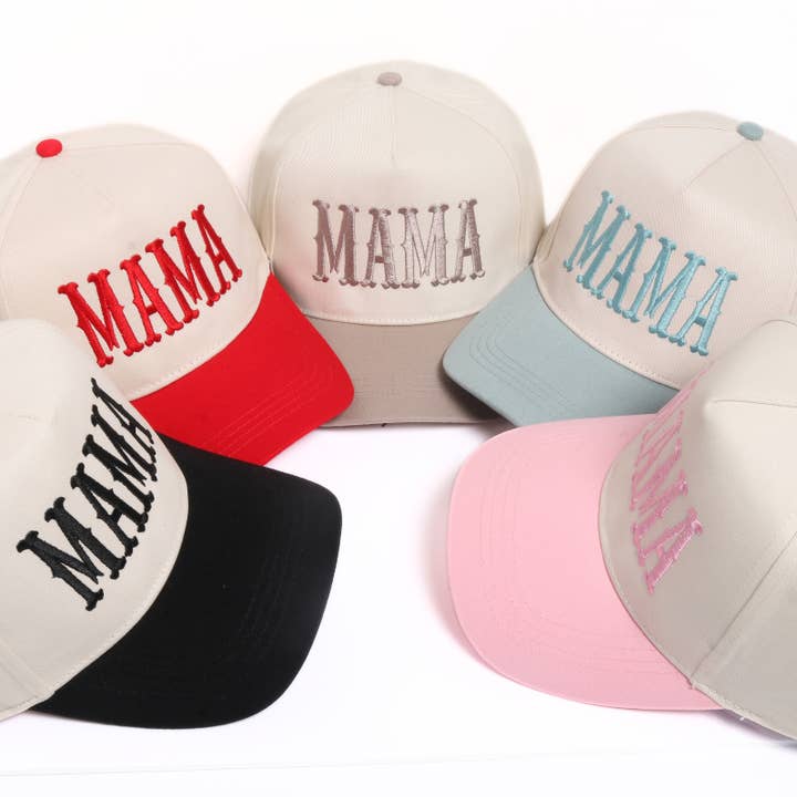 MAMA Embroidery 5 Panel Two Tone Cap and other Purchase Wholesale mommin trucker hat. Free Returns & Net 60 Terms on Faire trending on Faire.