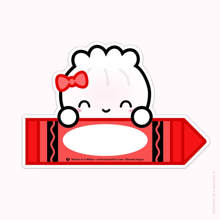 Tillbaka till skolan - Steamie Crayon (Röd) för wholesale av Wonton In A Million