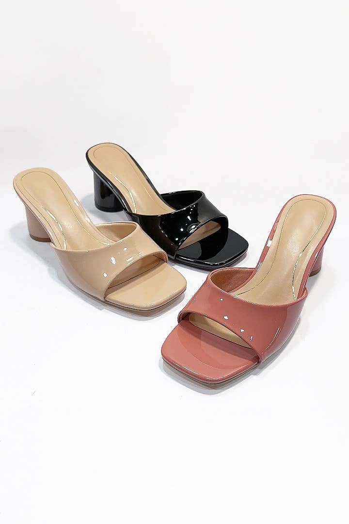 VERNI NUDE OFFRE HEBDOMADAIRE SANDALES À TALON CYLINDRIQUE À BOUT OUVERT en vente sur Faire