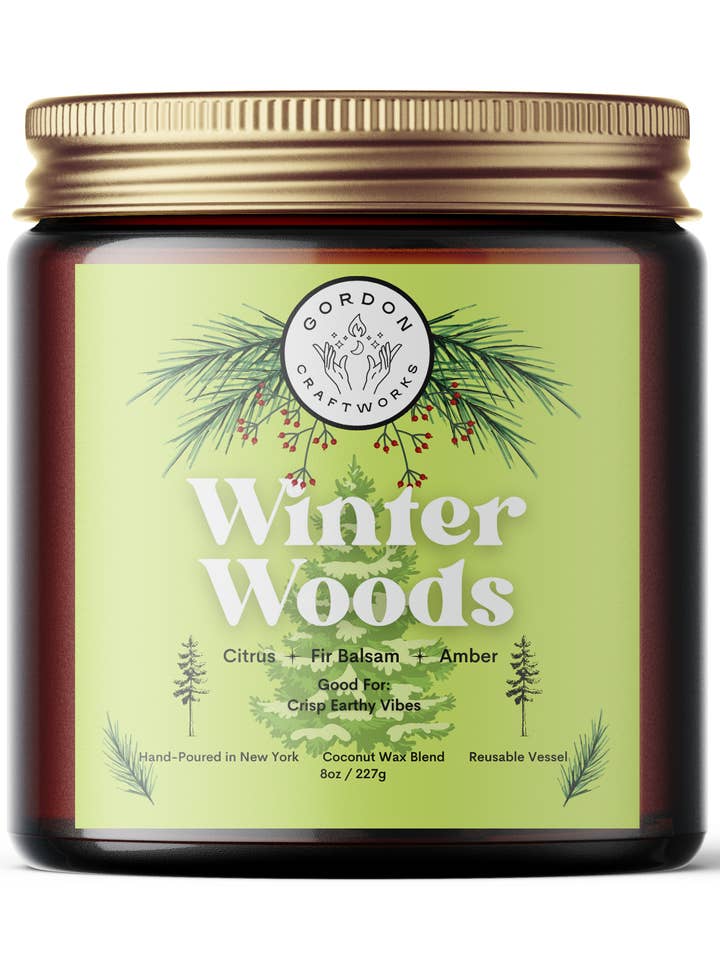 Winter Woods Candle for wholesale by Gordon Craftworks