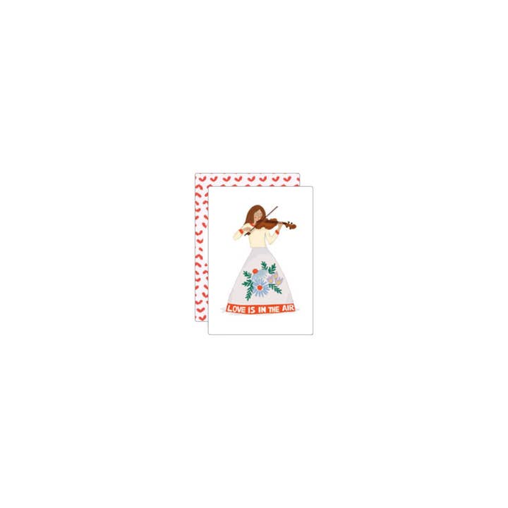 MIAO Papeterie - Wholesale Love Card - Female violin player | Minicard