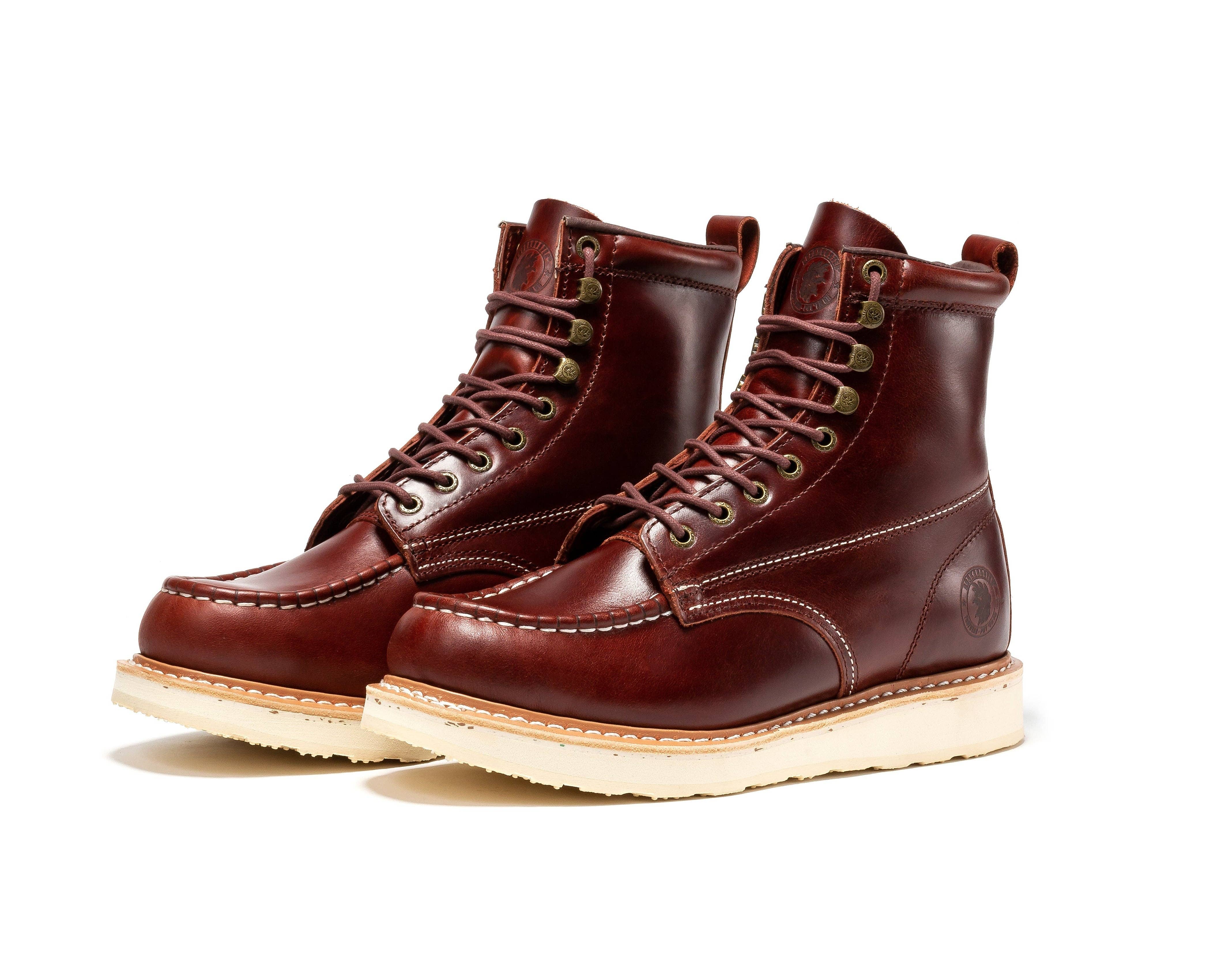 Rock Rooster Footwear - Vente Bottes – unisexe - Rock Rooster Norwood Claret bottes de travail homme 6 pouces, bout souple, semelle compensée9