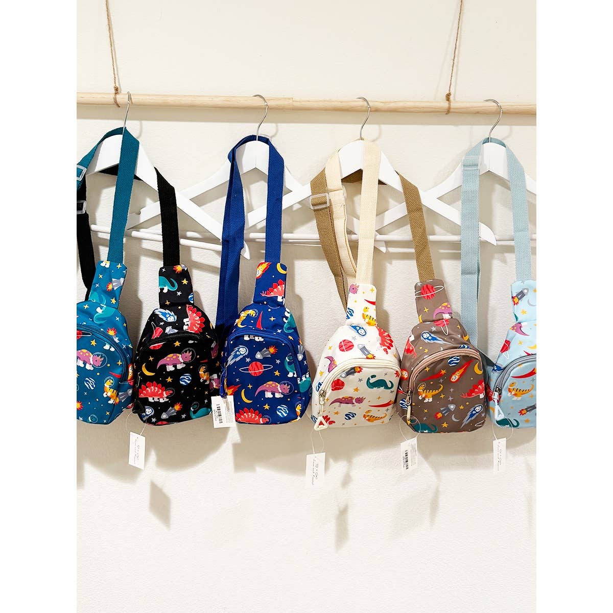 MIX COLOR Dino Design Kids Fanny Pack for wholesale on Faire9