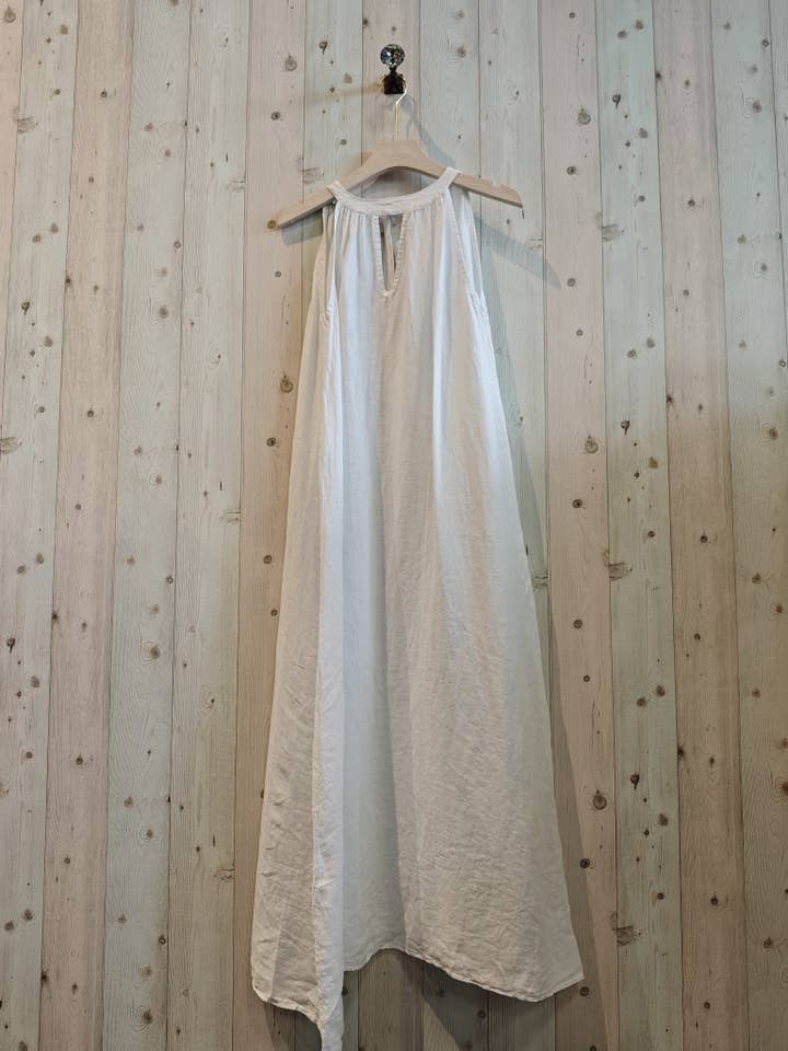Linen & More - Wholesale Dress - Women's - REF 72330 DRESS WITH BACK BOW 100% LINEN