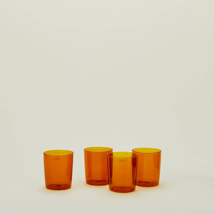 Hawkins New York - Wholesale Drinking Glass/Cup - ESSENTIAL GLASSWARE - SET OF 4, TERRACOTTA