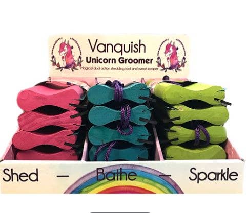 Parallax Plastics LTD – wholesale Pet grooming tool – Dog – Hair shedding tool "Unicorn Groomer" for malting pets/ horse6