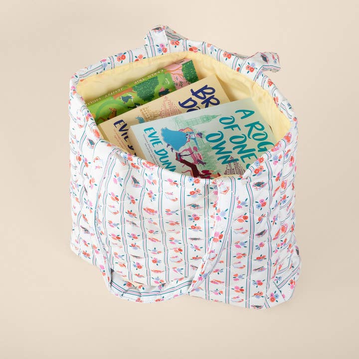 Inkwell Threads - Wholesale Tote Bag - Women's - Floral Stacks Quilted Tote2