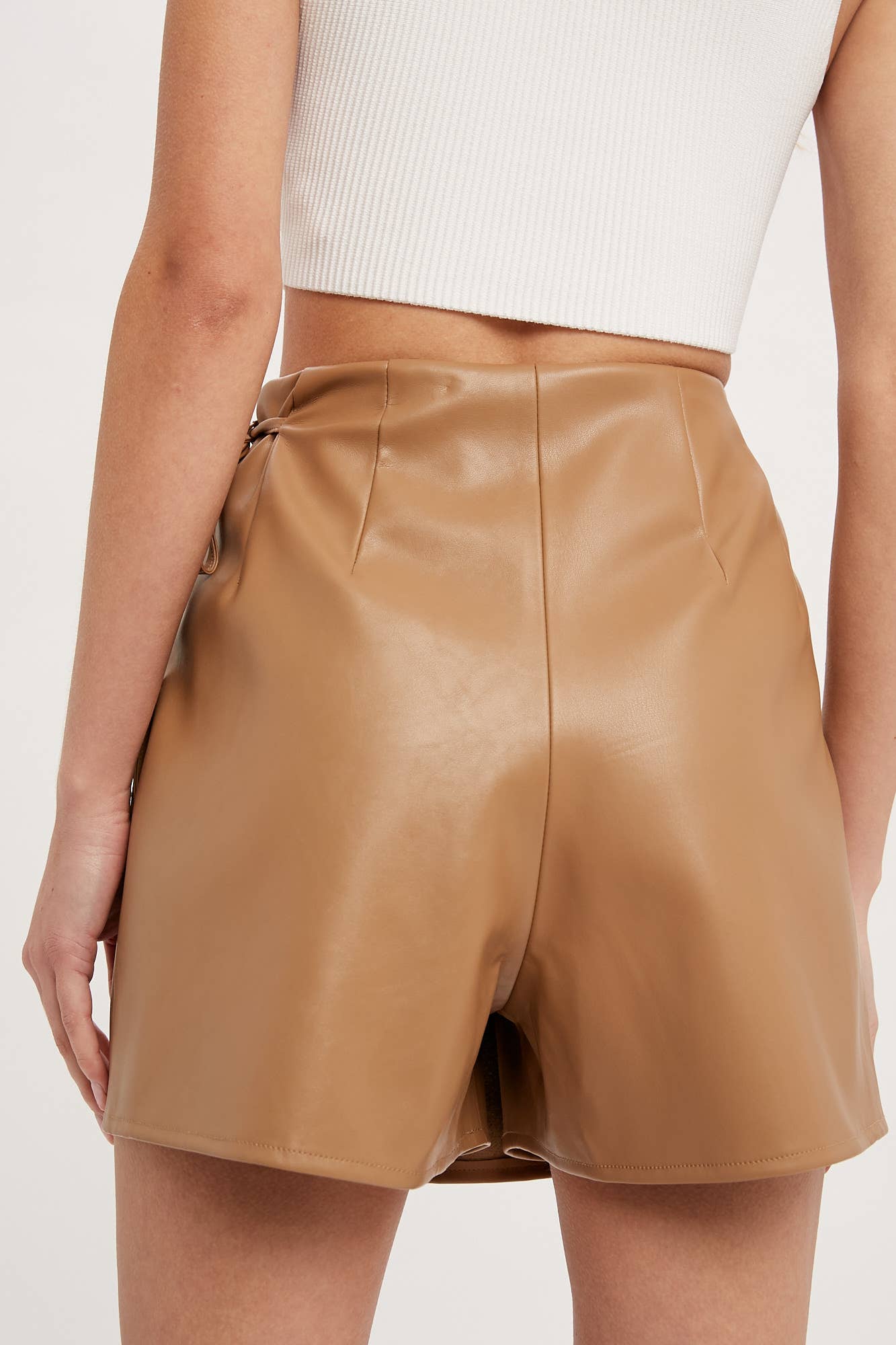 Bluivy - Wholesale Skort - Women's - VEGAN LEATHER CROSSOVER SKORT25