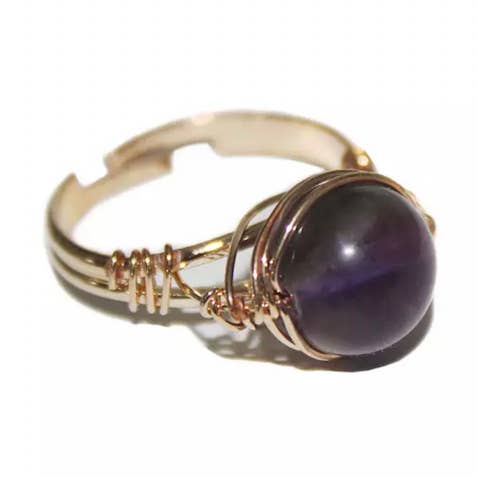 Anillo Aura Amatista «Clearing Aura» para venta al por mayor de Moon Child
