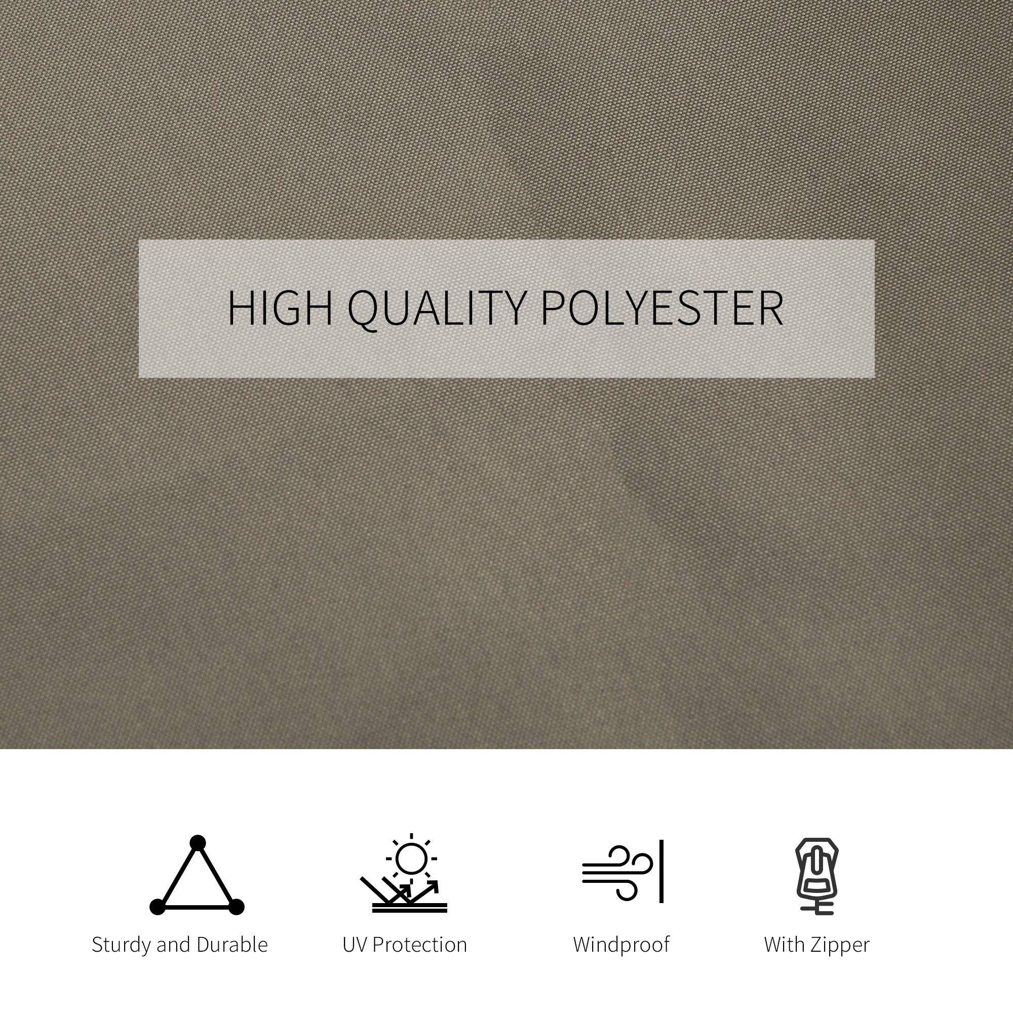 39F Inc. - Wholesale Outdoor Ornament/Decor - 10x12ft Gazebo Sidewall Curtain Set with Hooks Brown5