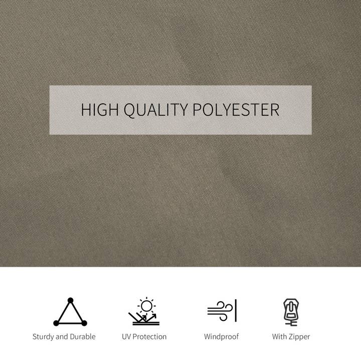 39F Inc. - Wholesale Outdoor Ornament/Decor - 10x12ft Gazebo Sidewall Curtain Set with Hooks Brown5