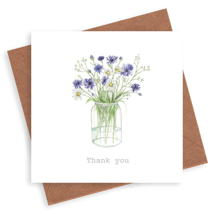 Thank You Cards - Floral Thank You Cards for wholesale by Crumble & Core