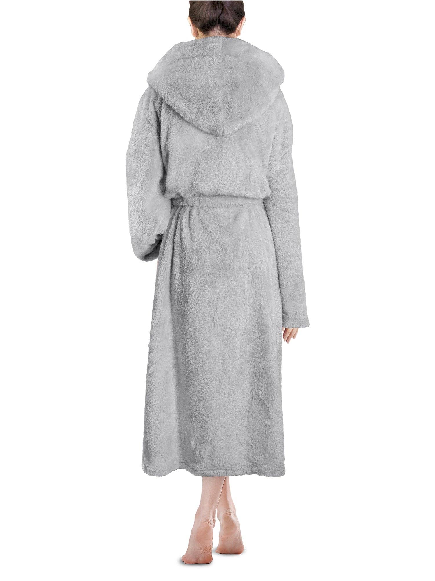 Pavilia - Wholesale Robe - Women's - Women's Sherpa Fluffy Robe with Hood18