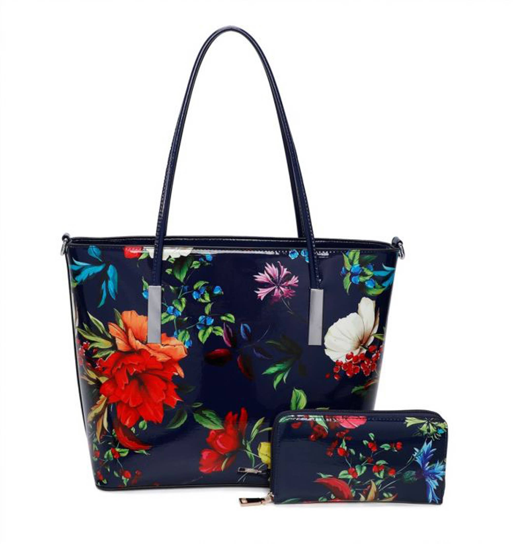 Ellas Trading - Wholesale Draagtas - Dames - Levendig Ontwerp Ruime Bloemen Schoudertas5