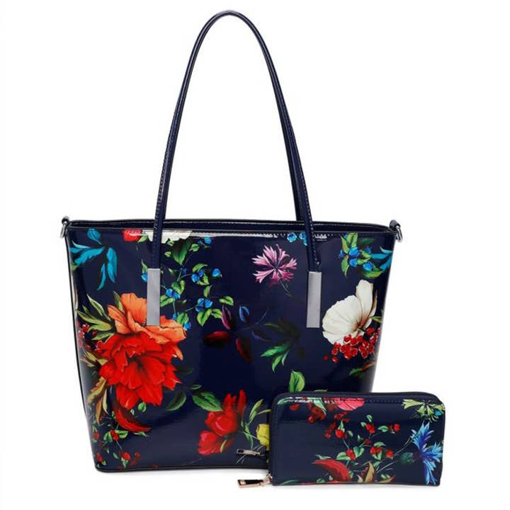 Ellas Trading - Vendita all'ingrosso Borsa tote - Donna - Borsa a Spalla Capiente con Design Floreale Vivace5