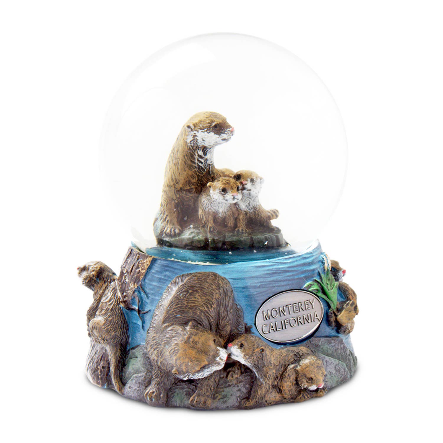 Animals Forever, Inc - Wholesale Snow Globe - River Otter 100mm Musical Snow Globe {Click Customize}1
