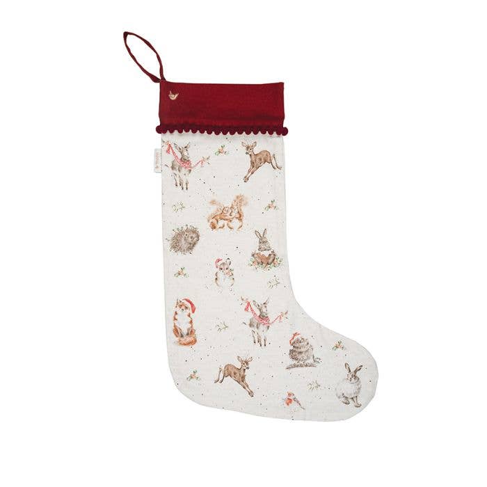 Christmas Stocking - Winter Woodland (Woodlanders) for wholesale by Wrendale Designs