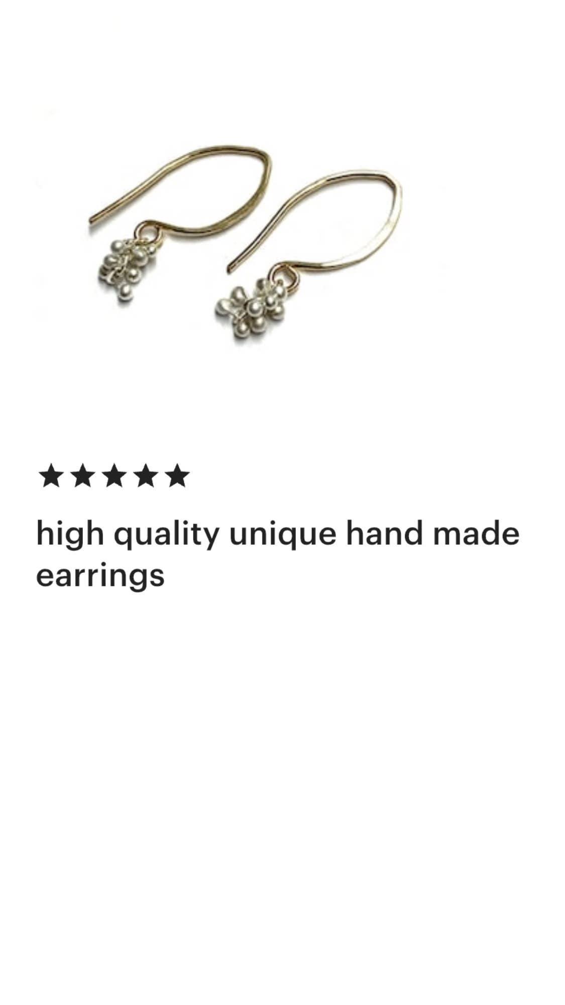 YedOmi Jewelry - Wholesale Dangle Earrings - Mini Wisteria Caviar Hook Earrings4