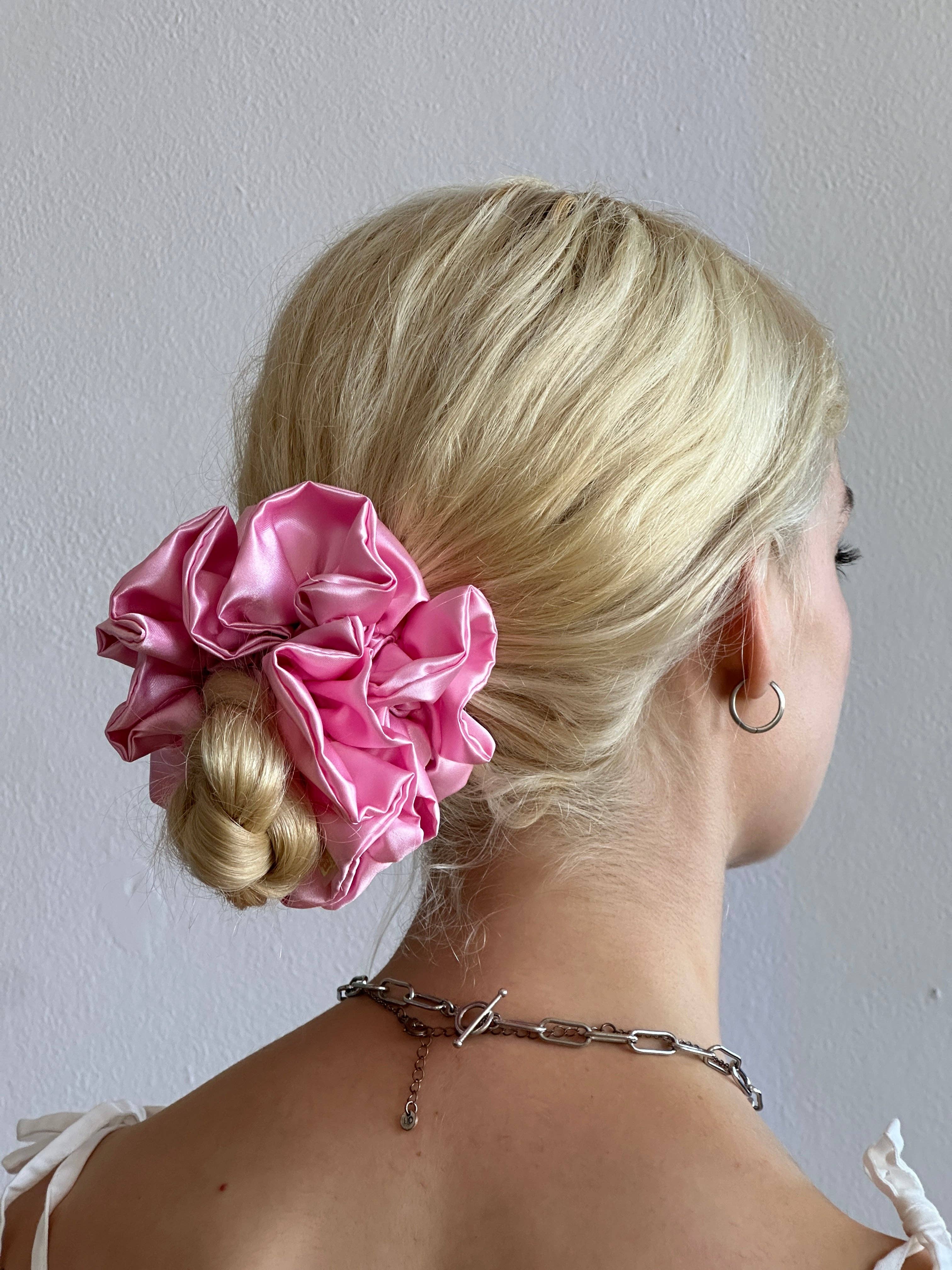 Room Shop – wholesale Scrunchie - Women’s – Satin Ruffle Scrunchie5